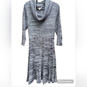 Appraisal Sweater Dress Black/Gray Large NWT